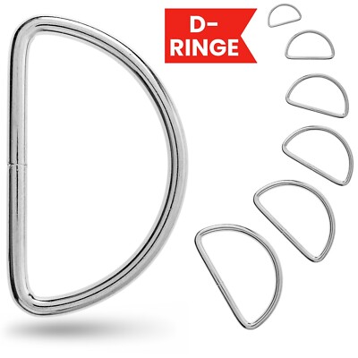 Metall D-Ring D Ring halbrund Gurt Schnalle DIY Gurtband Metallring D Form Set