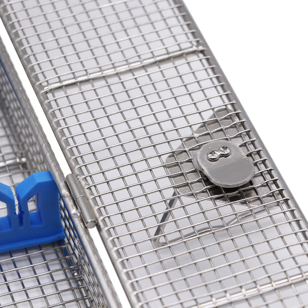 Sterilization Tray Case Aluminium Surgical Instrument With Silicone Card Strip