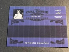 2012 Leaf Oval Office BLUE BLANK BACK PROOF MISSING AUTO & # Helen Taft