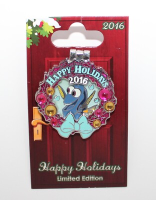 Disney Pin Finding Nemo Dory Christmas Wreath Art of Animation LE 1500