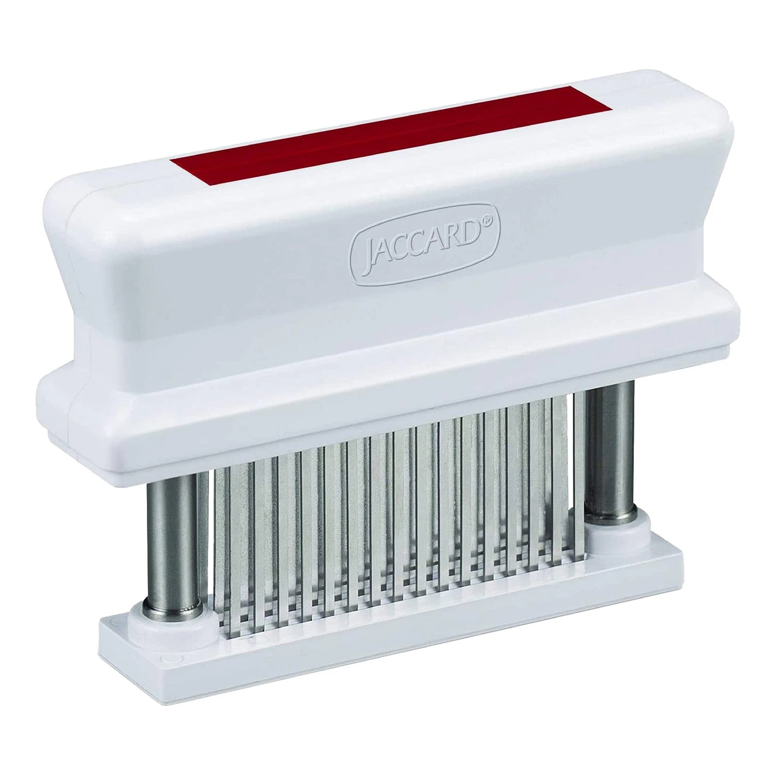Jaccard 200348R, 48 Blade Durable Meat Tenderizer Pack of 1, White with Red