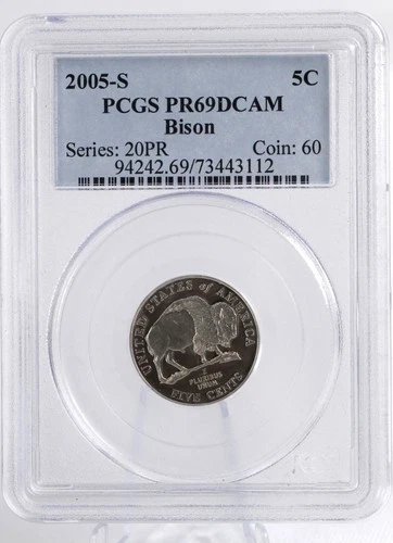 2005-S Jefferson Nickel Proof — photo from another recent sale