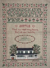 1996 Homeplace Alphabet Sampler Unframed Counted Cross Stitch