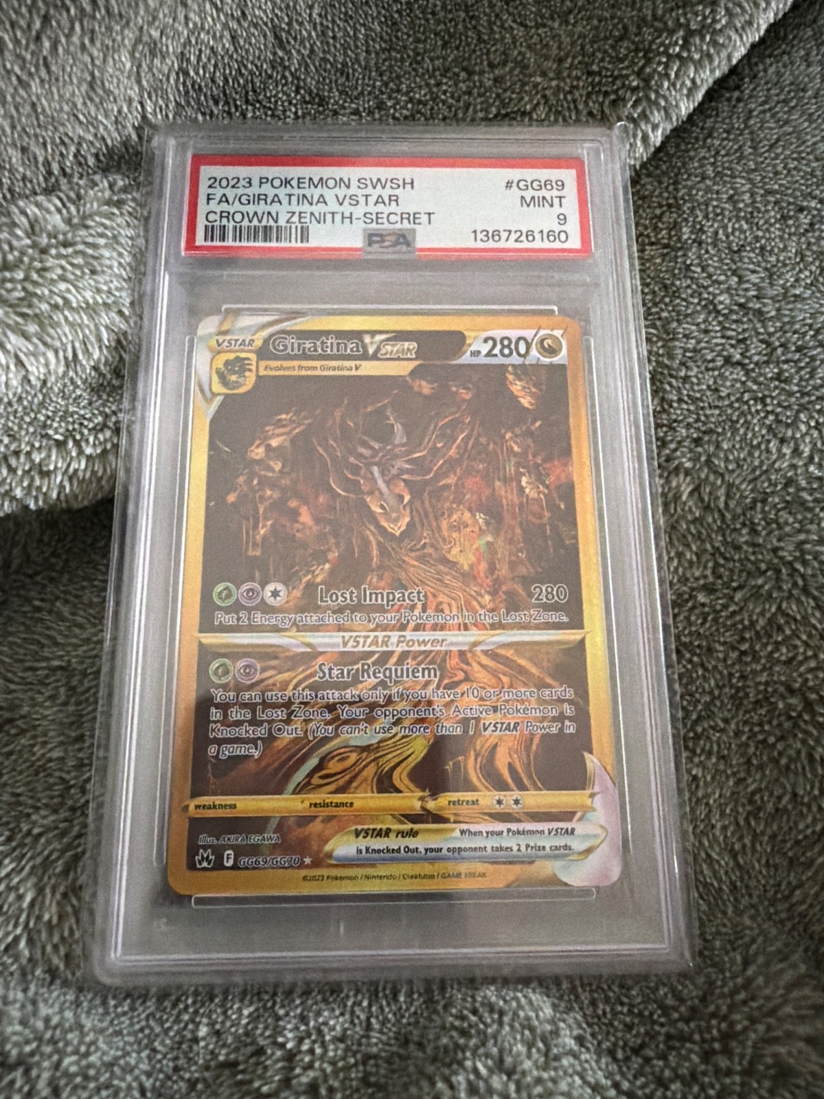 Giratina VSTAR (Secret) GG69/GG70 SWSH: Crown Zenith: Galarian Gallery Holo