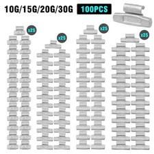 5g-30g Assorted Clip-on Wheel Weights For All Aluminum Alloy Wheels Rims 100pcs