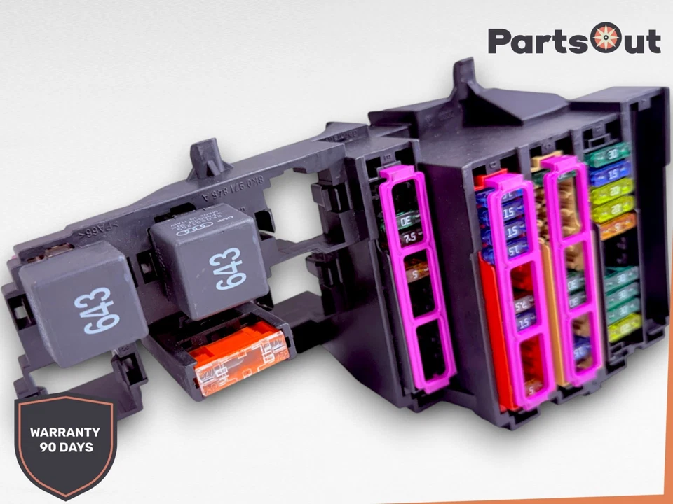 Audi A4 B6 2001-2005 caja relé de fusibles cabina tablero 8A0937530 OEM Foto 2 de 4