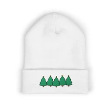 Christmas Embroidered Beanie, Cozy Winter Hat, Holiday Gift, Cuffed Knit [...]