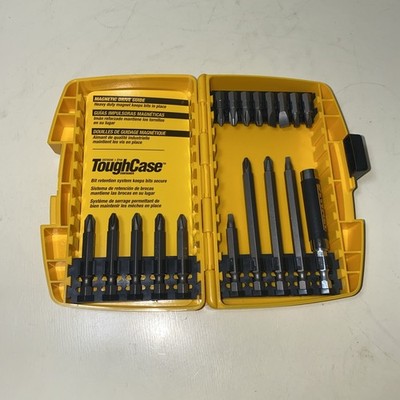 Dewalt 19 Piece Magnetic Drill Bit Set In ToughCase Container Retention System