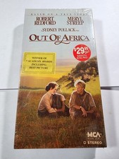 Out of Africa- VHS Video Tape Robert Redford Meryl Streep Factory Sealed V1