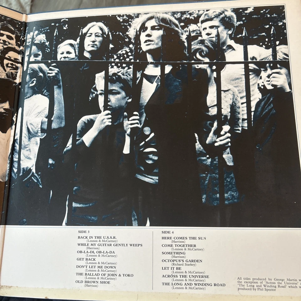 Beatles 1967 1970 Apple Double Blue Vinyl Lp Pcspb718  Hits Compilation vg+vg+ - Image 3 of 4