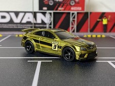 Hot Wheels Custom Mercedes-benz C63 Amg Black Series Premium Wheel Swapped Loose