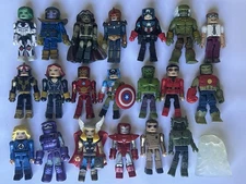 Marvel Minimates Thanos Gamora Nova Thor Wonder Iron Man Hulk Captain Lot Of 20