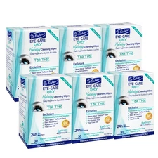 Dr. Fischer Tea Tree Eyelid Wipes - Gentle, Hypoallergenic, Dry Eye Relief (6x30