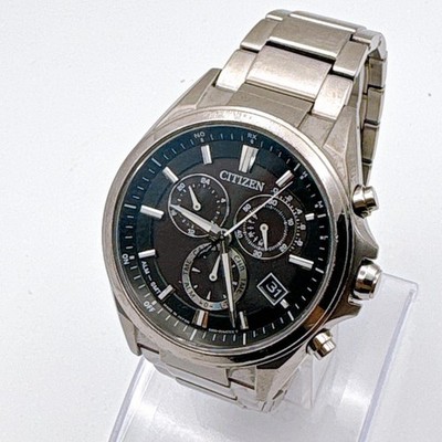 Citizen Attesa Solar Quartz Black Dial Wristwatch