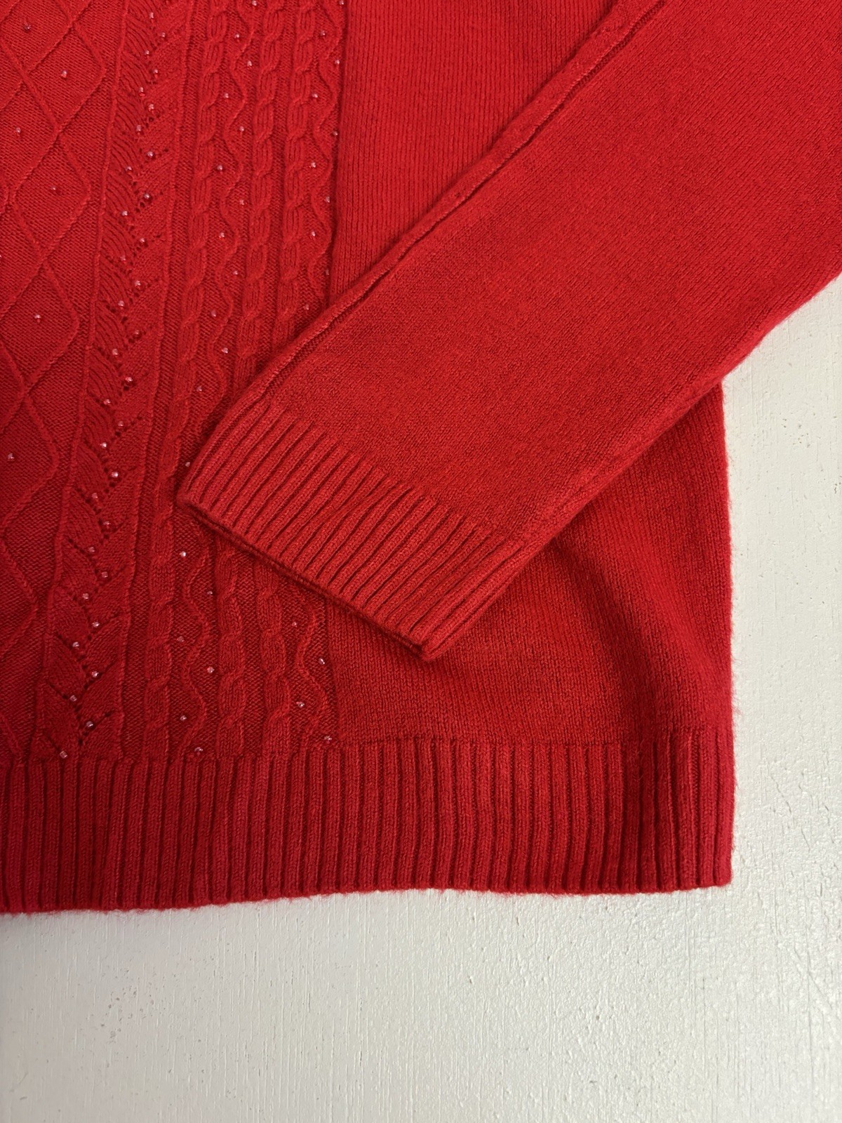 vtg Classic Elements Red Pullover Sweater Petite … - image 16