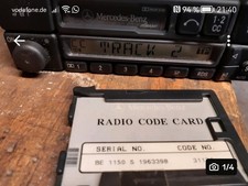 Oldtimer Mercedes Classics BE1150 Becker Kassettenradio Autoradio mit Code