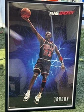 Michael Jordan Pure Energy Poster 1996 Costacos Brothers Chicago Bulls 23”x35”
