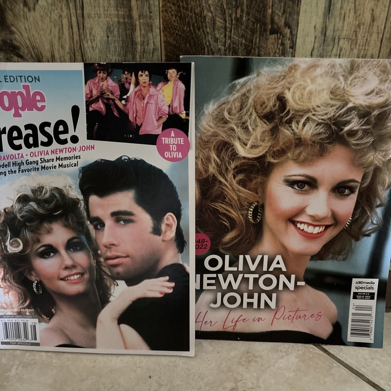 Lot Of 2 Bundle PEOPLE MAGAZINE -Grease! Special Edition 2022 OLIVIA NEWTON-JOHN