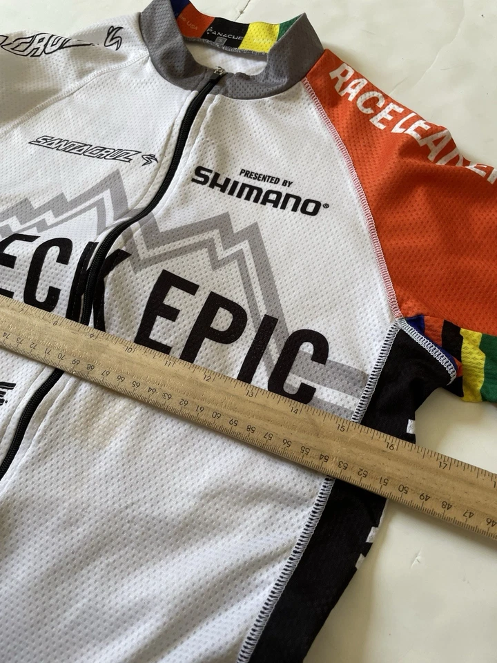 Camiseta deportiva de ciclismo Panache Breck Epic Colorado MTB Race talla pequeña blanca Foto 4 de 4