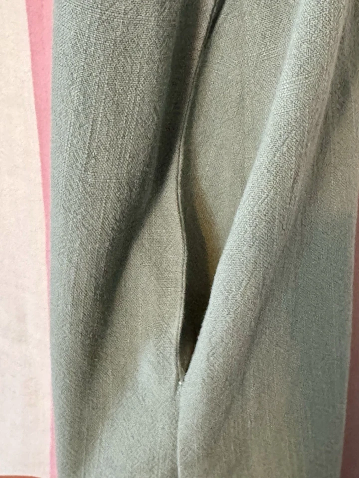 Vestido Cambio Colorblock - Modesto, Lino, Manga Corta con Bolsillos, Entro, Talla M Foto 4 de 4