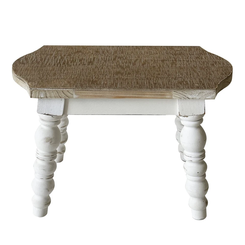 Wooden Bathroom Farmhouse Step Stool, Wood Foot Stool for Adults Kids, Bedsid... - Image 2 of 4