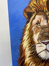 🖼️ Golden Lion – by an Afghan Woman Artist 