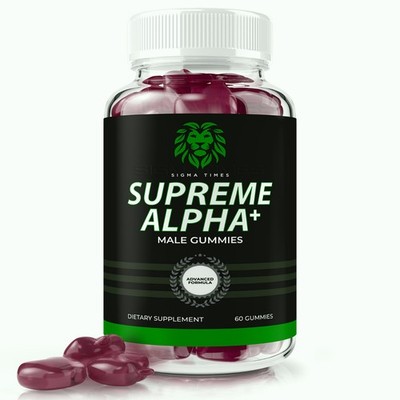 Supreme Alpha Male Gummies, Supplement for Men Lasting Energy & Performance 60ct