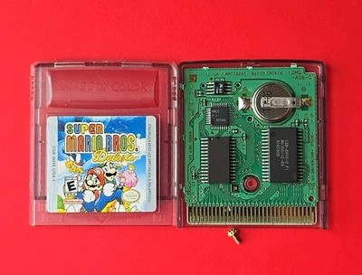 Super Mario Bros Deluxe Game Boy Color Nintendo GBC Authentic No Save Dry Bowser