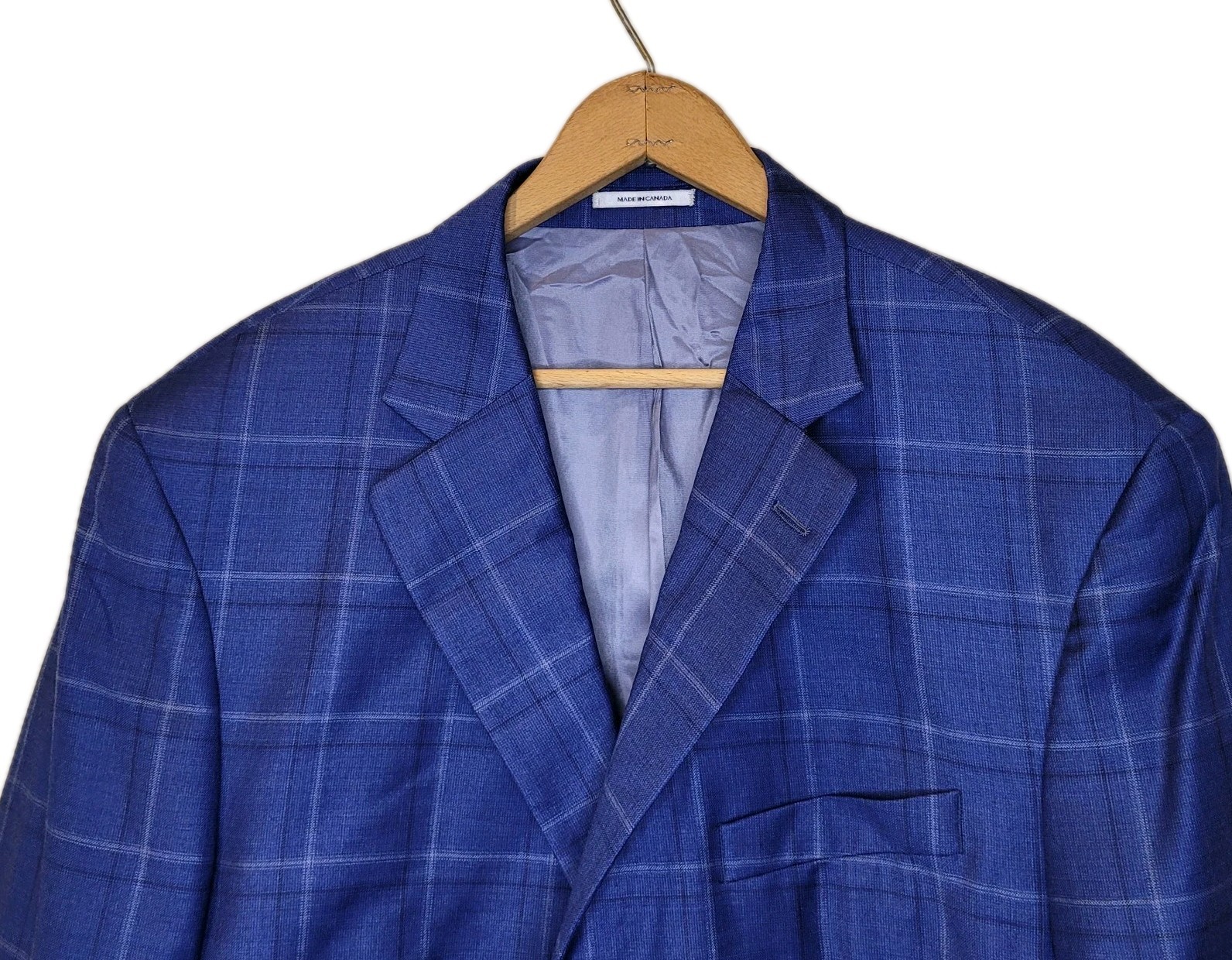 Peter Millar Wool Windowpane Plaid Two Button Dou… - image 2