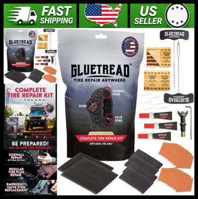 GlueTread Off-Road Tire Repair Kit for Sidewall Damage, Punctures