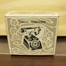 Vintage Enesco Small World Die Cast Sad Iron Minature Pencil Sharpener