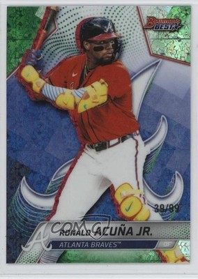 2025 Bowman's Best Green Mini-Diamond Refractor 39/99 Ronald Acuna Jr Acuña 10q9