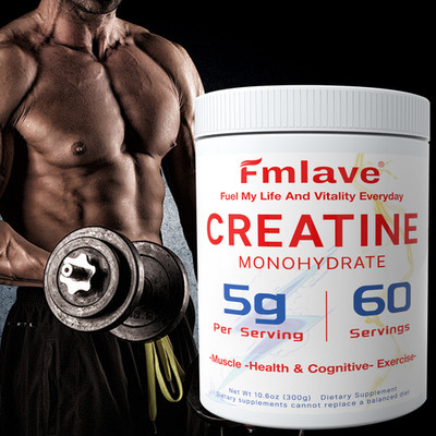 Fmlave CREATINE Monohydrate Powder Micronized Unflavored 60 Servings 300 Grams