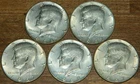 Lot of 5 Kennedy U.S. 40% Silver Half Dollars 1967 & 1968 Five coins