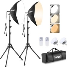 Softbox Photography Lighting Kit, 20'' x 20'' Professional Softbox Lighting K...