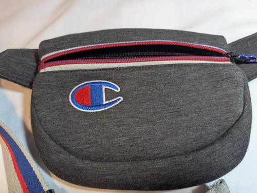 Champion Fanny Pack Waist Bag Grey Zip Adjustable Travel Outdoor Strap Casual - Picture 3 of 6