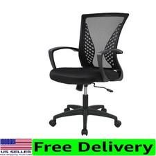 Adjustable Desk Chair with Lumbar Support  360  Swivel - Fit for All Spaces