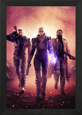 outriders Framed Wall Art Poster Canvas Print Picture