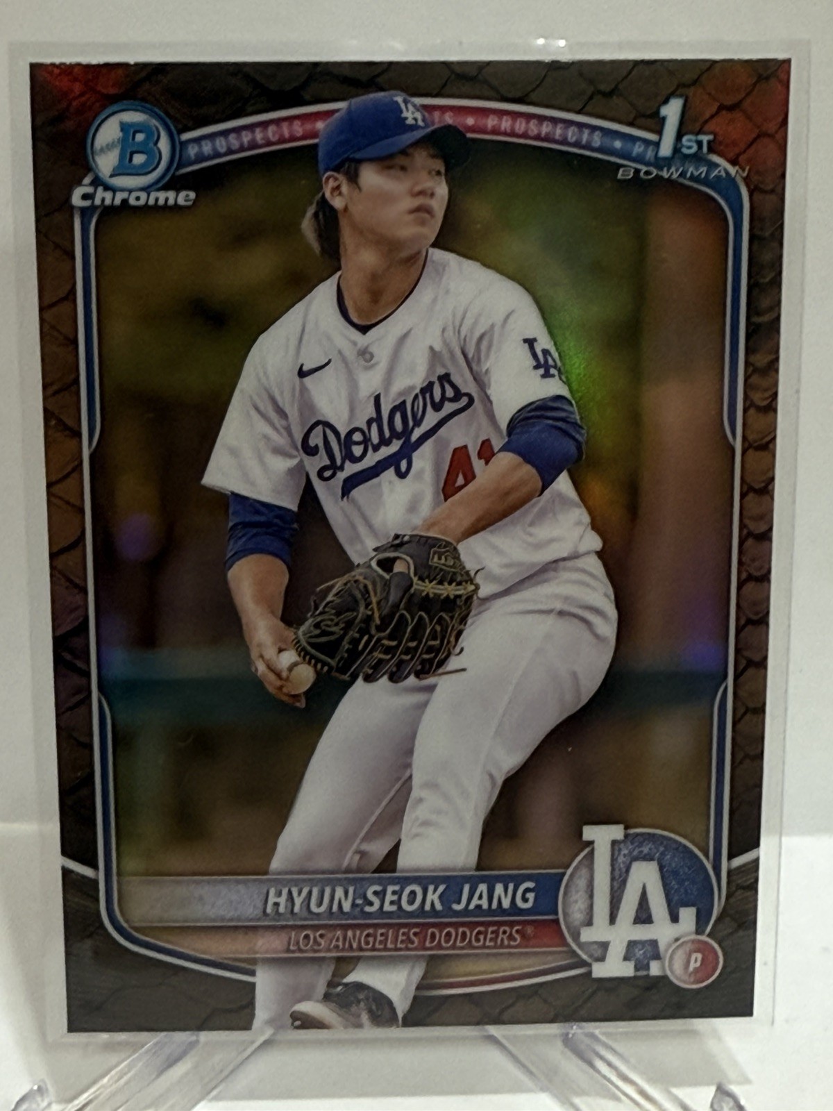 2025 Bowman - Chrome Prospects Hyun-Seok Jang #BCP-51 Reptilian Refractor (RC)