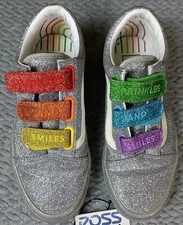 Vans Flour Shop Amirah Old Skool Rainbow Glitter Sneakers Unisex  Womens 7.5 Vtg