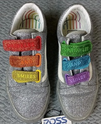 Vans Flour Shop Amirah Old Skool Rainbow Glitter Sneakers Unisex  Womens 7.5 Vtg