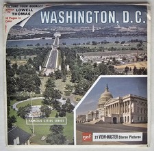 Washington D.C. View Master Packet A790 3 Reel Set  Book GAF Stereo Pictures