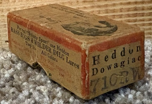 Vintage HEDDON Dowagiac 710RW BASS BUG WILDER DILG BOX ONLY Fishing NO LURE