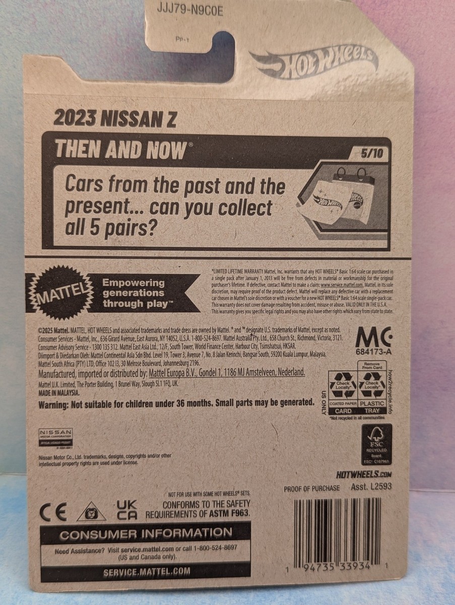 ➽ 2026 Hot Wheels 2023 NISSAN Z #121 orange;pr5🔴THEN AND NOW