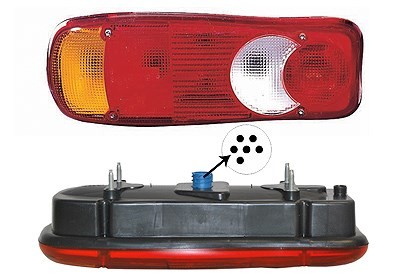 VAN Wezel Heckleuchte Links U.A. FüR CitroËN, Fiat, Nissan, Peugeot, Renault-image