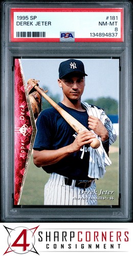 1995 SP #181 DEREK JETER YANKEES HOF PSA 8