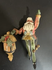 VTG 1988 House Of Hatten Enchanted Forest Santa Elf W/Lantern 7.5"