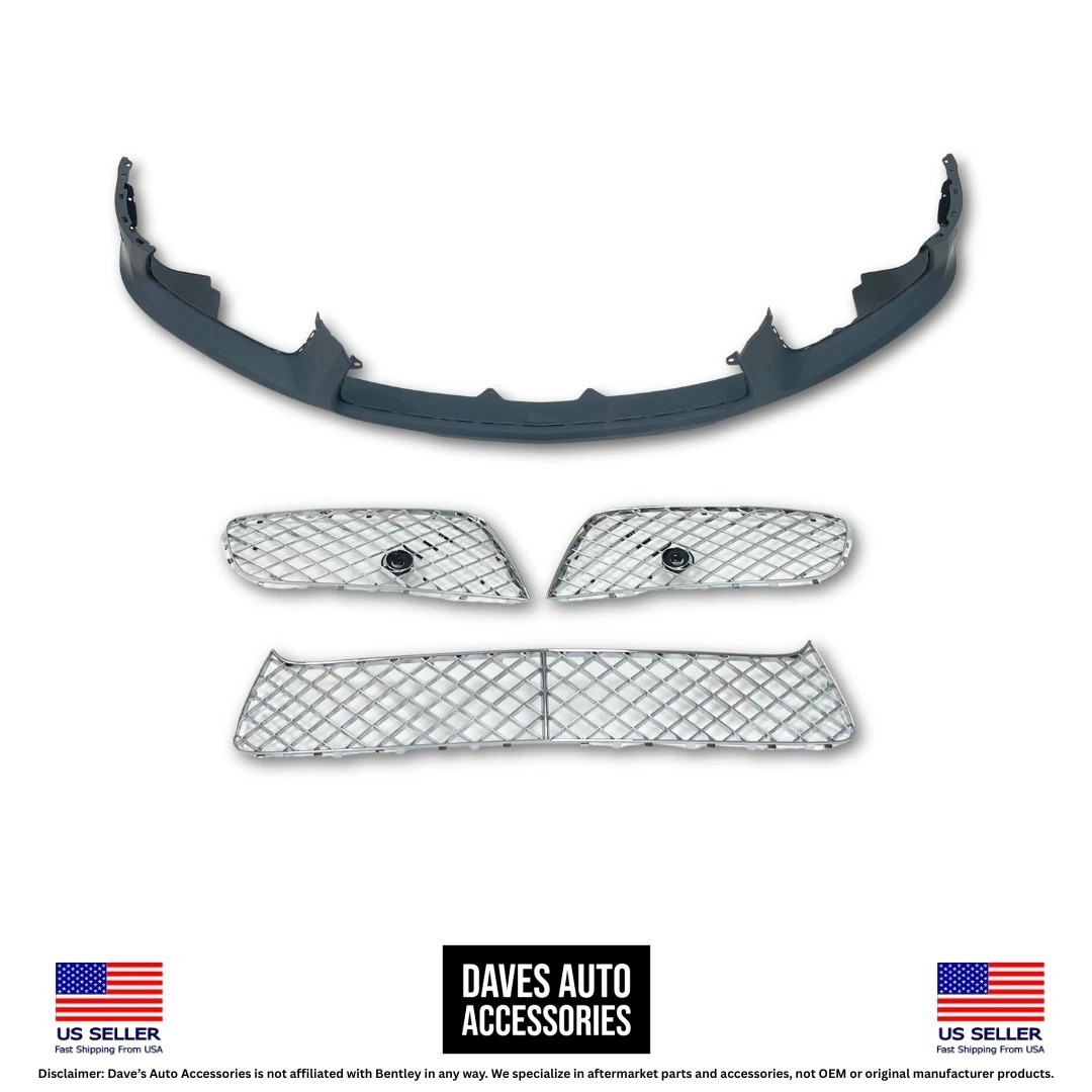 12-15 Bentley Continental GT Front Bumper Cover with Grilles