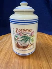 Lenox Bakers Dozen "Coconut" Fine Porcelain Vintage Canister w Lid 1995