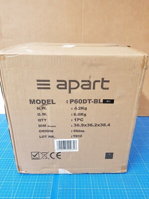 Apart P60DT-BL 6,5'' Zwei Wege Anhänger Lautsprecher V1.1 - Schwarz UR
